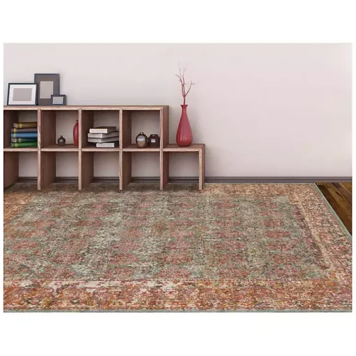 Sea Blue Eaton Transitional Area Rug, 7x9