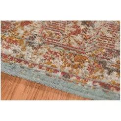 Sea Blue Eaton Transitional Area Rug, 7x9