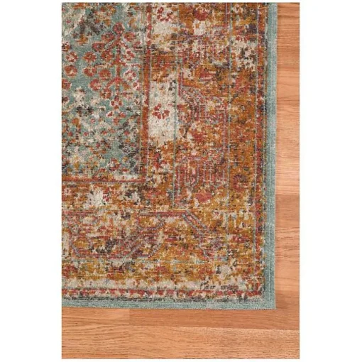 Sea Blue Eaton Transitional Area Rug, 7x9