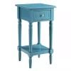 Sea Blue French Country Square Accent Table