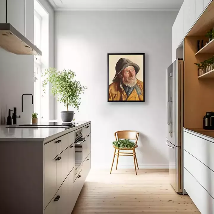 Sea Captain Portrait Framed Art Print