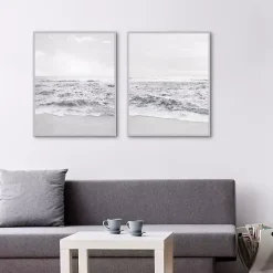 Seafoam Gentle Tides 2-pc. Framed Wall Art Set