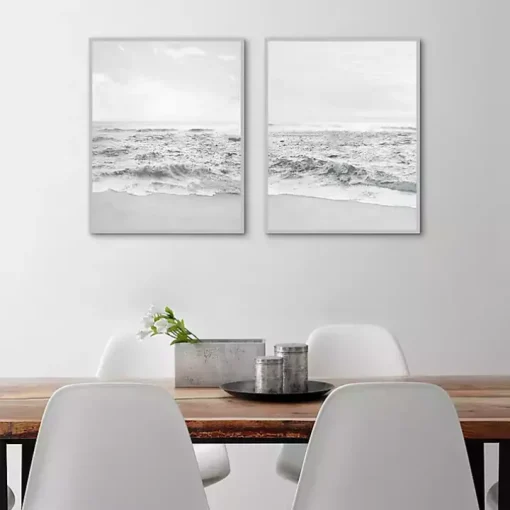 Seafoam Gentle Tides 2-pc. Framed Wall Art Set