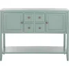 Seafoam Green 4-Drawer Charlotte Sideboard