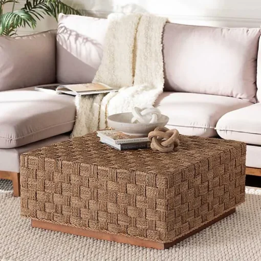 Seagrass Wrapped Coffee Table