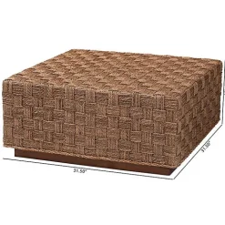 Seagrass Wrapped Coffee Table