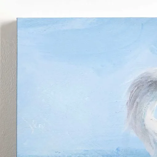 Seaside Egret Canvas Art Prints, Set of 2