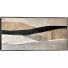 Serene Abstract Landscape Framed Canvas Art Print