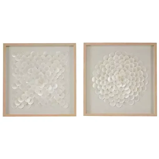 Shell Design Shadow Box 2-pc. Wall Art
