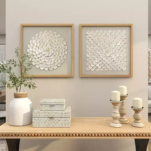 Shell Design Shadow Box 2-pc. Wall Art