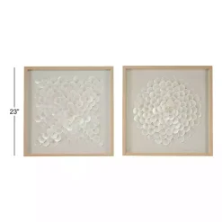 Shell Design Shadow Box 2-pc. Wall Art