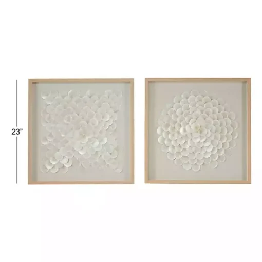 Shell Design Shadow Box 2-pc. Wall Art