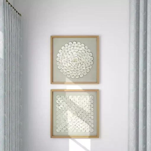 Shell Design Shadow Box 2-pc. Wall Art