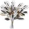 Shining Golden Floral Bouquet Wall Decoration