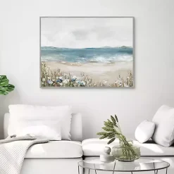 Shoreline Splendor Framed Canvas Art Print