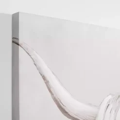 Shy Highland Cow Canvas Art Print