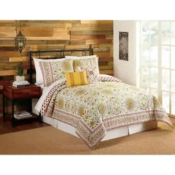 Shyla Yellow Vinework King 5-pc. Comforter Set