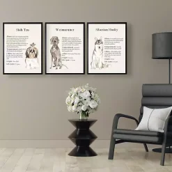 Siberian Husky Facts Framed Wall Plaque