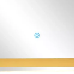 Silver Adjustable LED Wall Mirror