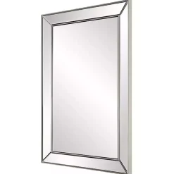 Silver Bevel Rectangle Wall Mirror