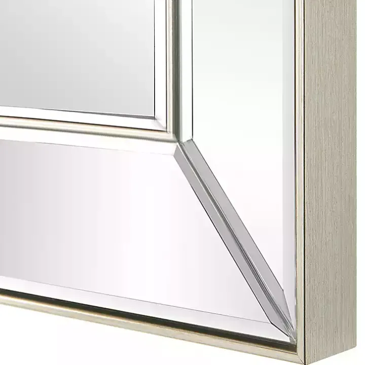 Silver Bevel Rectangle Wall Mirror