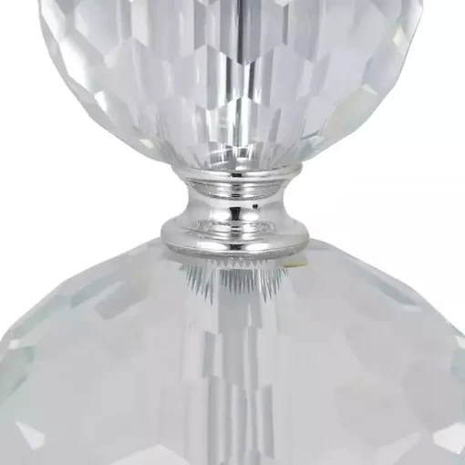 Silver Crystal Orb Table Lamps, Set of 2