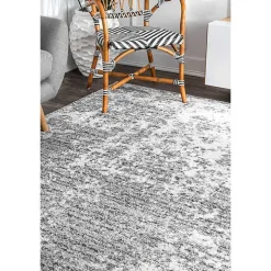 Silver Deena Abstract Area Rug, 7x9