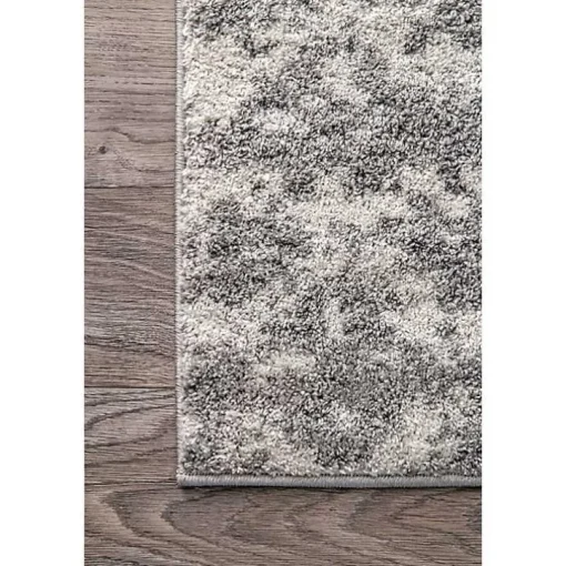 Silver Deena Abstract Area Rug, 7x9