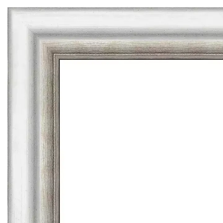 Silver Embossed Frame Wall Mirror