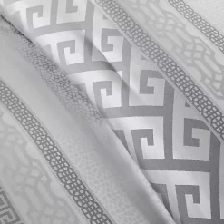 Silver Geometric Stripes 7-pc. King Comforter Set