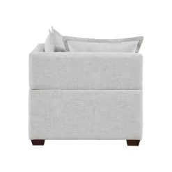 Silver Gray Modular Corner Accent Chair