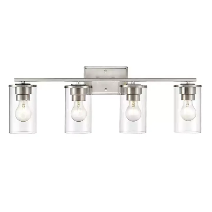 Silver Metal Modern Vanity Light