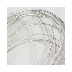Silver Metal Wire Abstract Wall Plaque