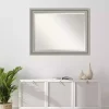 Silver Patina Scallop Framed Mirror, 35x45 in.