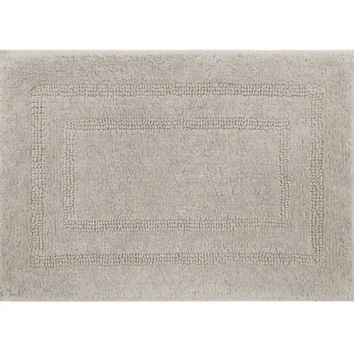 Silver Reversible Cotton Bath Mat, 60 in.