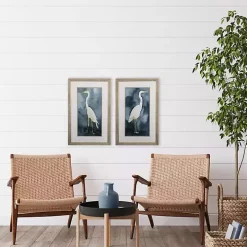 Simple Egret 2-pc. Framed Wall Art Set
