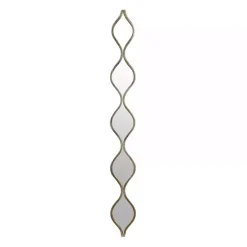 Single Silver Raindrop Panel Mirror, 6.25x58.75