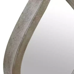 Single Silver Raindrop Panel Mirror, 6.25x58.75