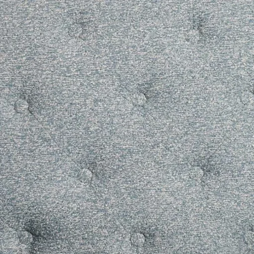 Sky Blue Boucle Tufted Chair & Ottoman Set