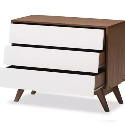 Slant Midcentury Two-Tone Chest