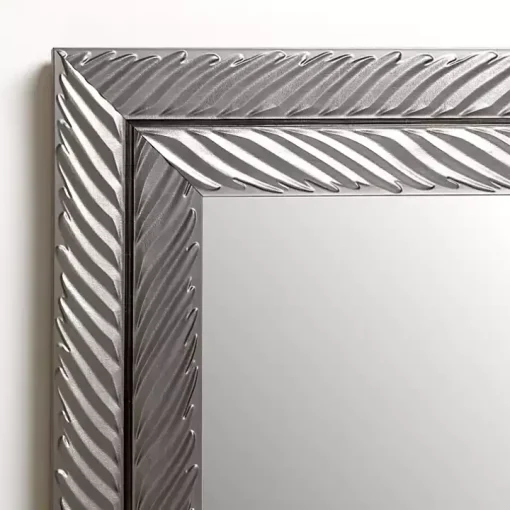 Sloan Silver Grooved Wall Mirror