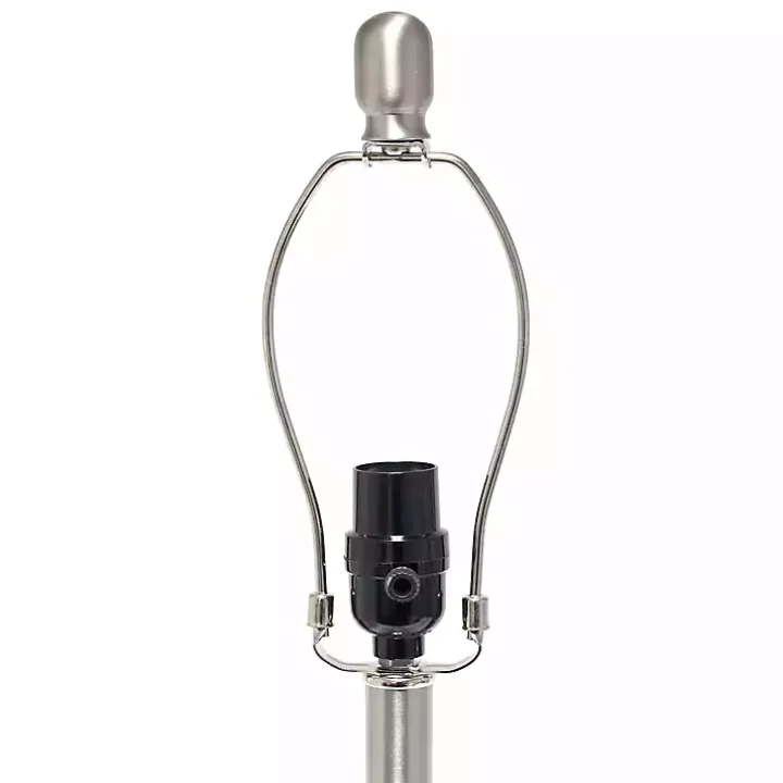 Smokey Gray Hammered Glass Gray Shade Table Lamp