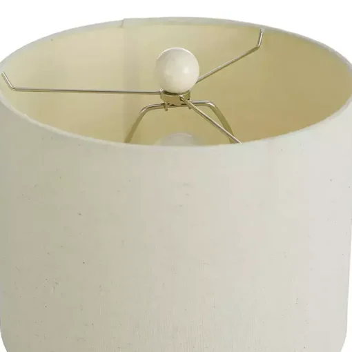 Smooth Ivory Ceramic Table Lamp