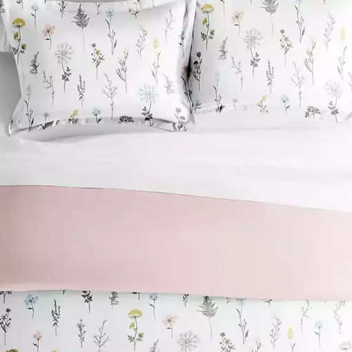 Soft Floral Reversible 3-pc. King Duvet Cover Set