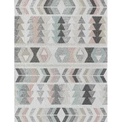 Soft Hues Geometric Area Rug, 8x10