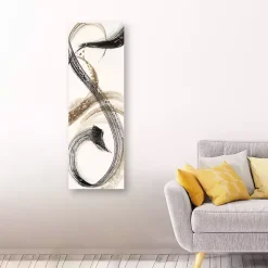 Soft Strokes Neutral Canvas Art Print