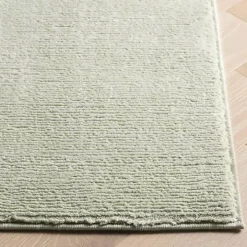 Solid Sage Green Revive Area Rug, 6x6