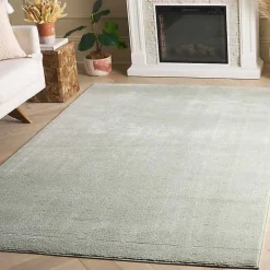 Solid Sage Green Revive Area Rug, 8x10