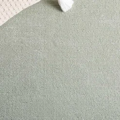Solid Sage Green Revive Area Rug, 6x6
