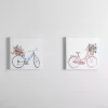 Spring Bicycles Canvas Art Prints, Set of 2